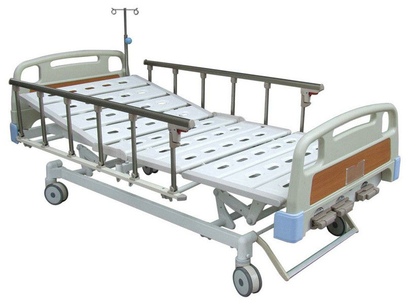 3 सनकी, अर्ध बहेलिया आईसीयू रोगी की शय्या के साथ समायोज्य मैनुअल अस्पताल के बिस्तर