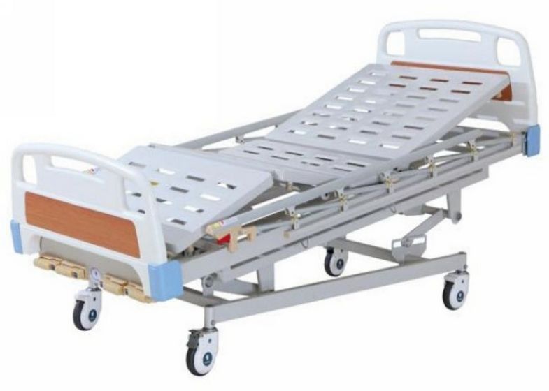 वयस्कों के लिए 4 Cranks के साथ मल्टी फंक्शन मैनुअल अस्पताल के बिस्तर