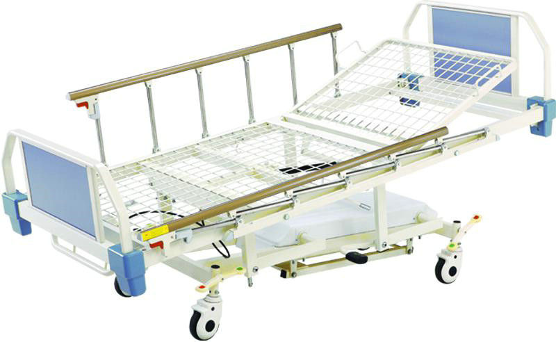 एल्यूमिनियम मिश्र धातु की ओर रेल के साथ हाइड्रोलिक चिकित्सा रोगी बिस्तर 4 समारोह