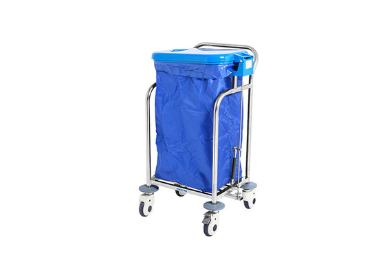 एमके S17 अस्पताल लिनन ट्रॉली सर्जिकल उपकरण स्टेनलेस स्टील एक बैग के साथ
